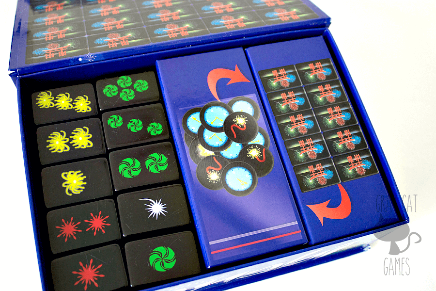 Hanabi Deluxe is a surprisingly fun and beautiful cooperative game for 2-5 players. Your hand of cards is hidden only to you, and it’s up to the other players to give you the right information to help you find out what you have. Hanabi is a fast, fun game that plays well with a variety of players! || via graycatgames.com