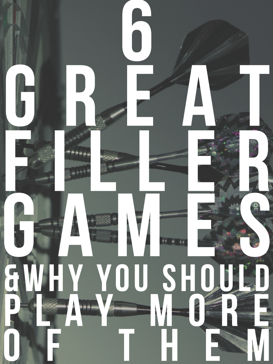 Need a short game to help pass the time? Here are 6 great filler games worth buying, and why you should add more fillers games to your collection.