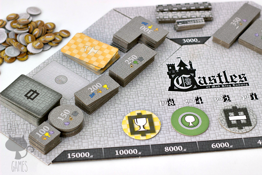 Castles of Mad King Ludwig is a tile-laying game that requires you to think ahead and outmaneuver your opponents. It combines a lot of different mechanics into a very enjoyable game for two to four players.