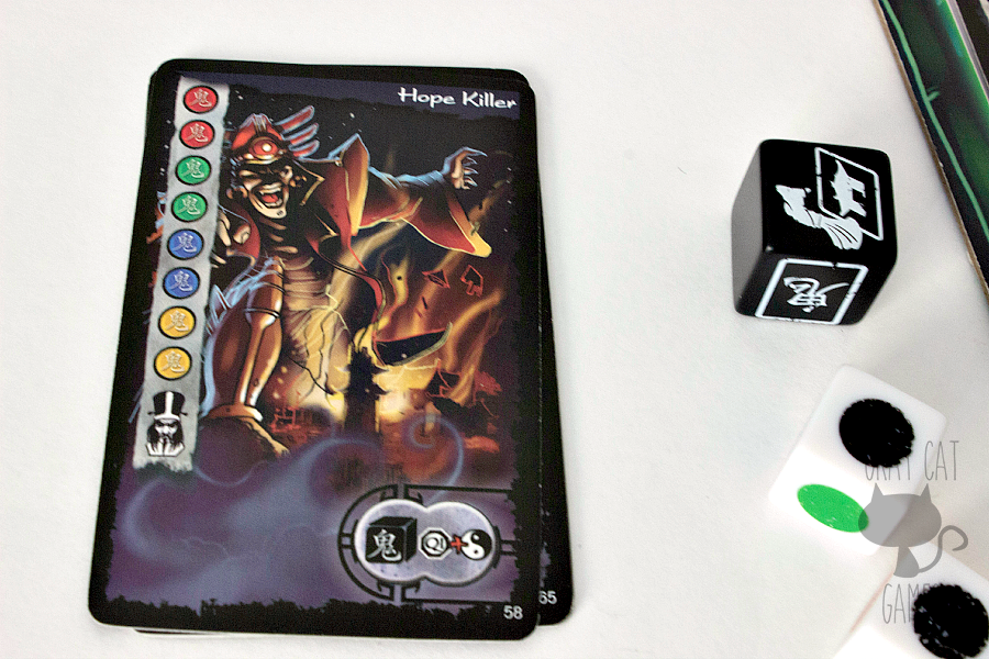 Ghost Stories is an Antoine Bauza-designed cooperative game with his signature difficulty curve. This game drips with menace and danger, and it will take the efforts of all the players to win on even the easiest setting.